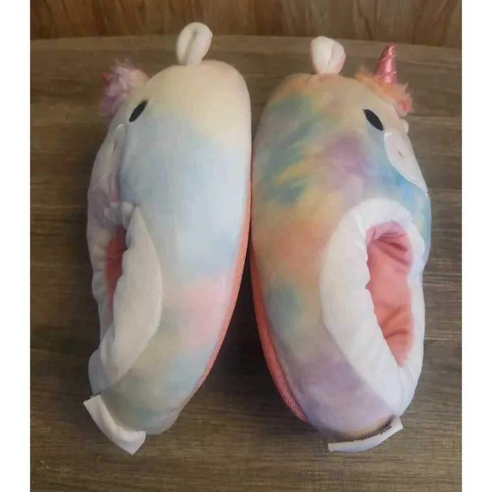 Squishmallow Slippers Youth Size‎ 4-5 Unicorn